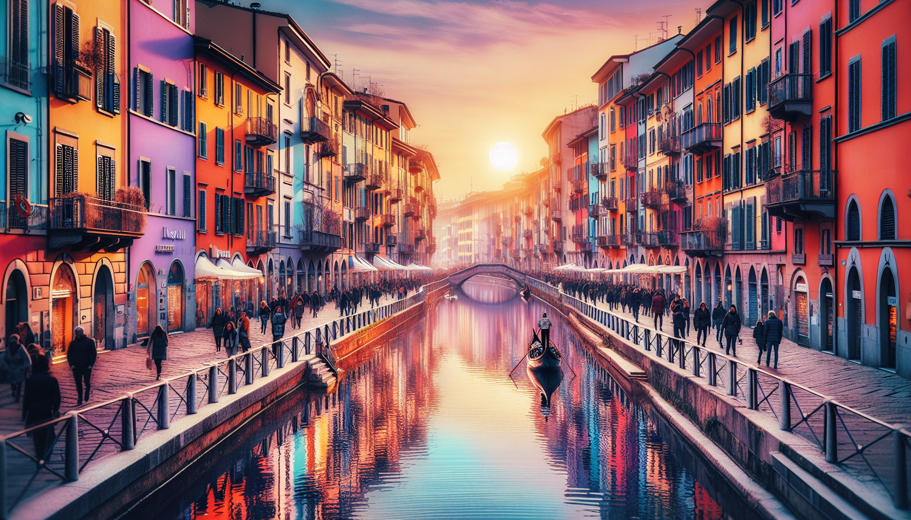 Navigli District: Waterways and Colorful Facades