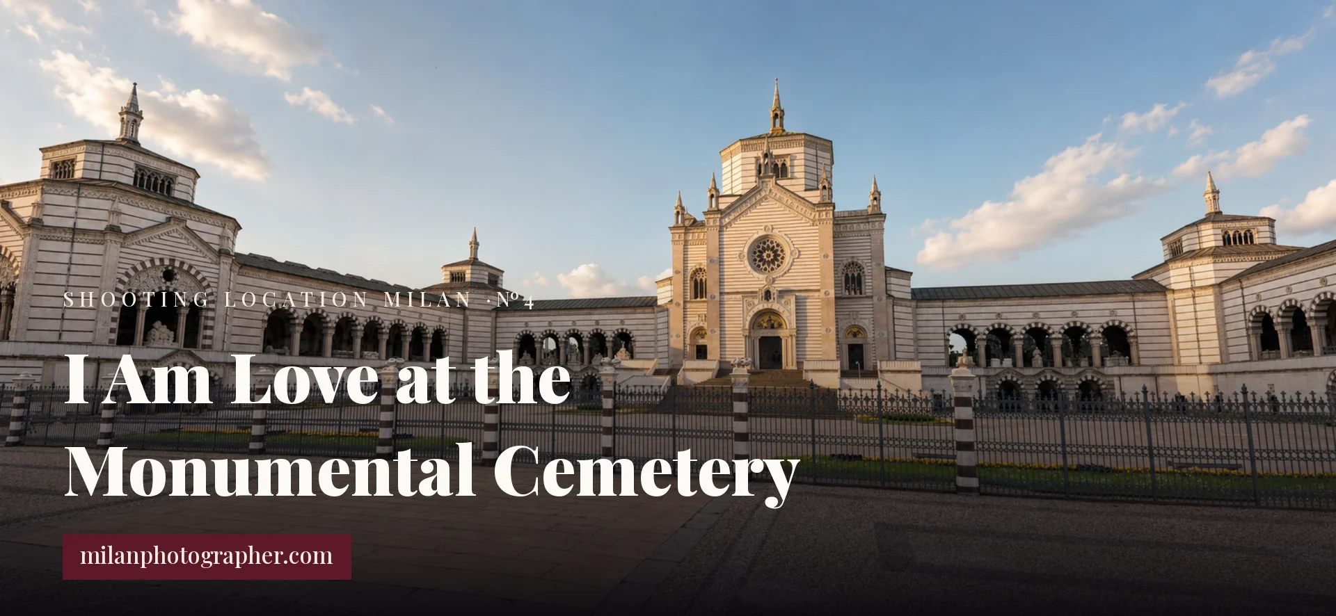 I Am Love shooting location in Milan The striped marble Famedio of Milan's Monumental Cemetery (Cimitero Monumentale) — an I Am Love shooting location in Milan