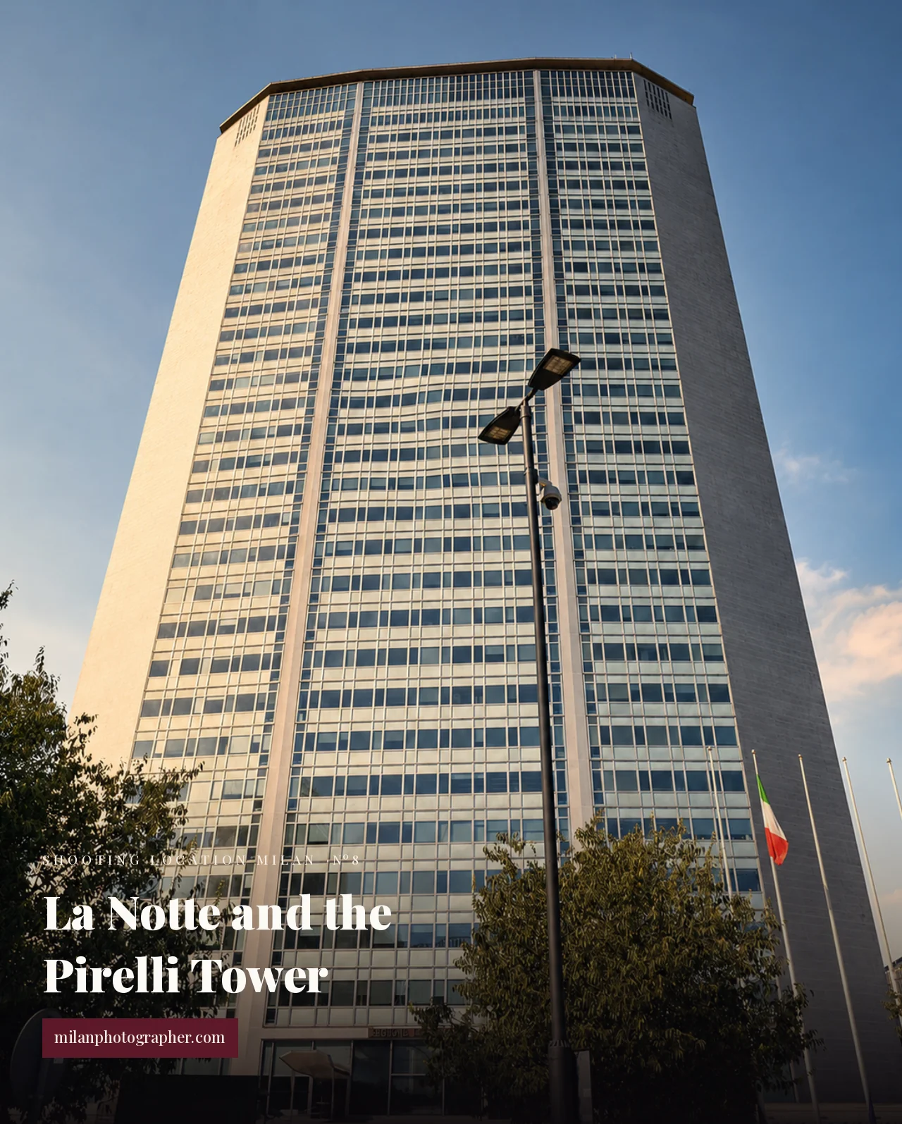 Photo of The Pirelli Tower (Grattacielo Pirelli) in Milan - shooting location in Milan. The Pirelli Tower (Grattacielo Pirelli) in Milan, a La Notte filming location and a modern shooting location in Milan